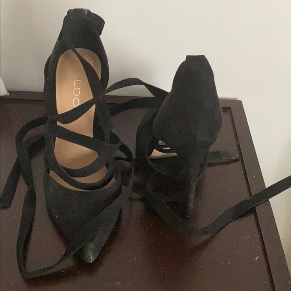 Aldo black Velvet Heels